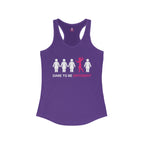 Dare To Be Different - Flex - Women's Ideal Racerback Tank - Front Logo and Small Back Logo