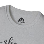 She Is STRONG - Unisex Softstyle T-Shirt - Front Black Print