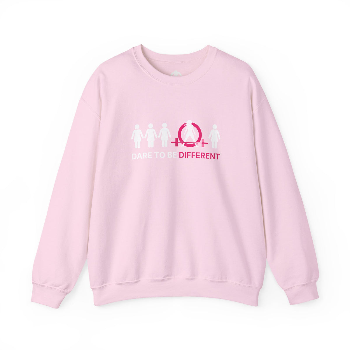 Dare To Be Different - Deadlift - Unisex Heavy Blend™ Crewneck Sweatshirt - Front Logo Plain Back