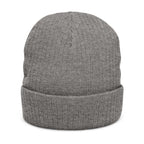 Bench Press Embroidered Ribbed Beanie – Workout Gym Hat