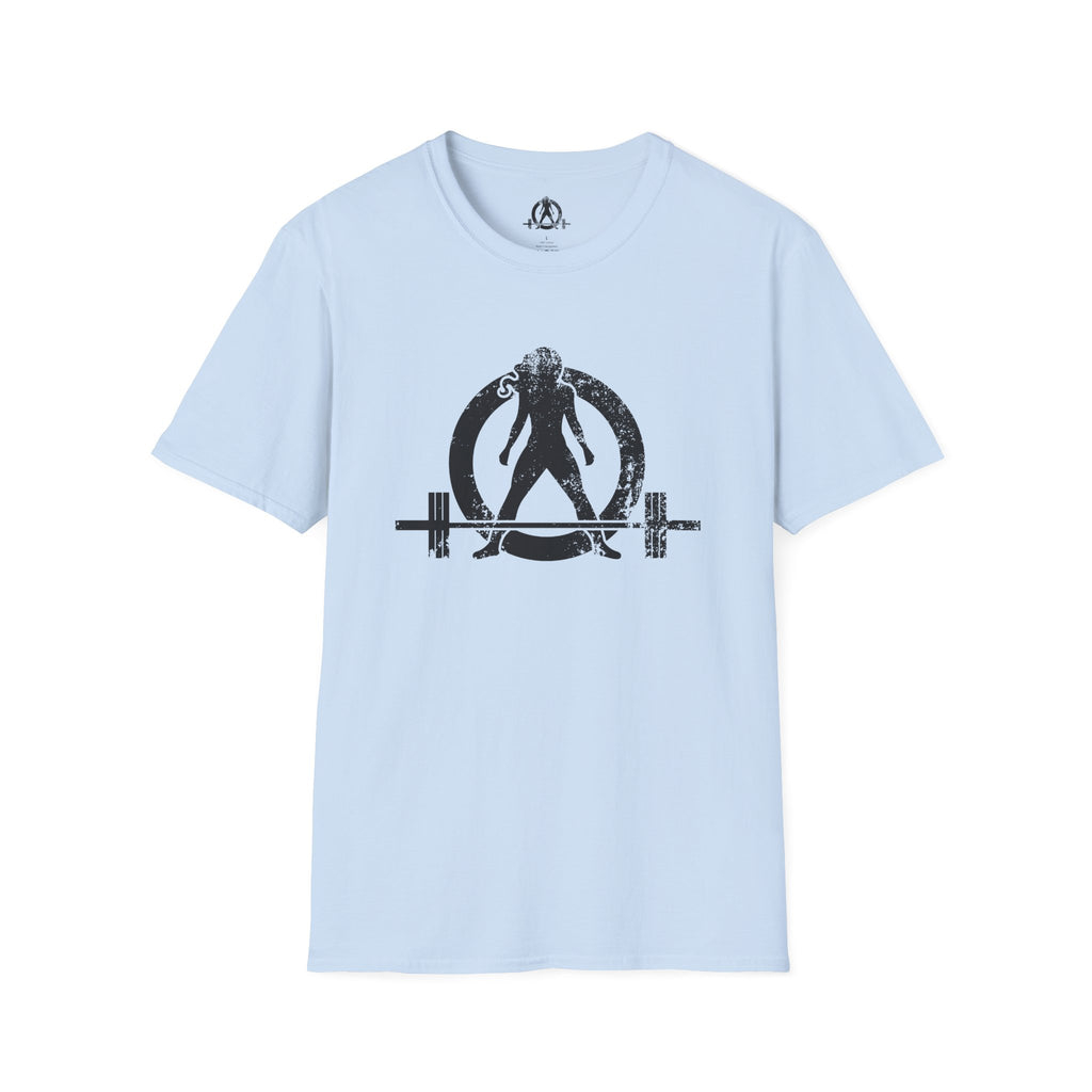 STRONG NOT SKINNY - Unisex Soft-style Tee - Distressed Front & Back Logo