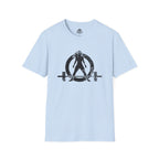 STRONG NOT SKINNY - Unisex Soft-style Tee - Distressed Front & Back Logo
