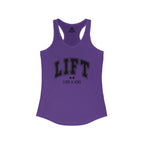 Lift Like A Girl – Women’s Racerback Tank | Black Front, Plain Back