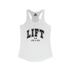 Lift Like A Girl – Women’s Racerback Tank | Black Front, Plain Back