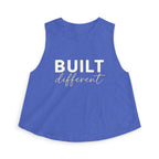 Built Different - Women's Crop Top - White Logo