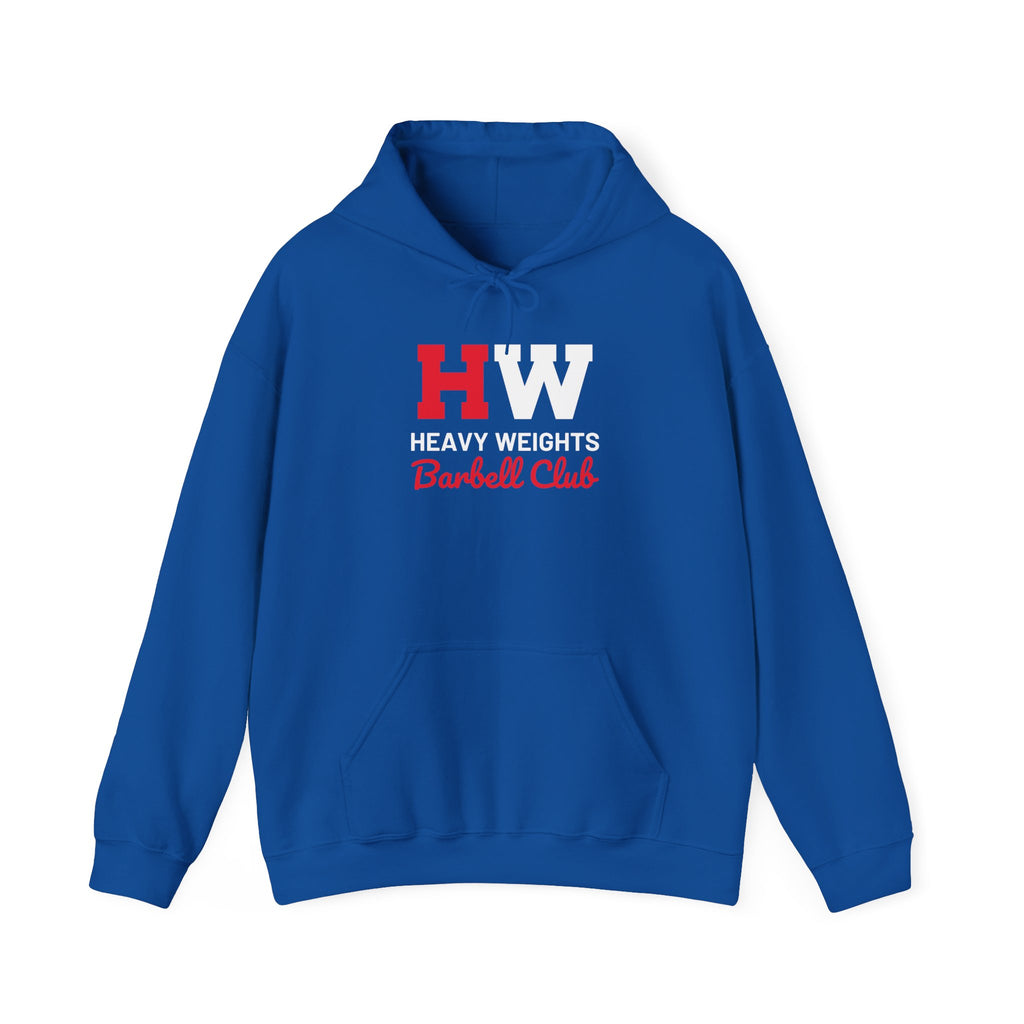 Heavy Weights Barbell Club  - Unisex Heavy Blend Hooded Sweatshirt  - Front Logo