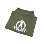 WWLW Distressed Logo – Unisex Hoodie | White Front, Plain Back