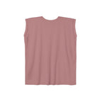 Bench. Press. Women’s Muscle Tee — Flowy Rolled Cuff Gym Top
