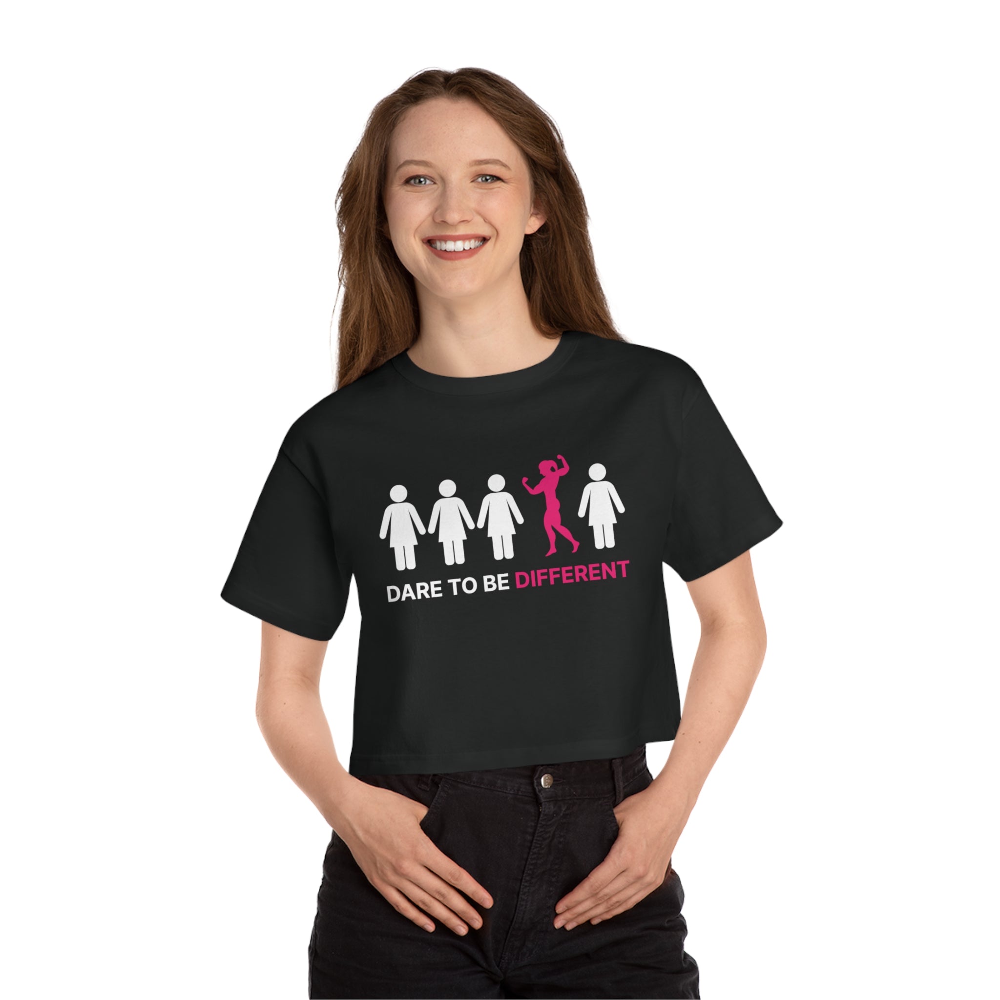 Dare To Be Different - Flex - Champion Women's Heritage Cropped T-Shirt