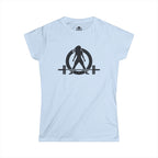 45 + 45 = 135 V1 - Women's Softstyle Tee - Black Logo on Front & Back