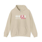 Dare To Be Different - Deadlift - Unisex Heavy Blend Hooded Sweatshirt - White Print on Front & Arm