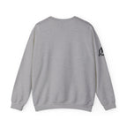 She is STRONG - Unisex Heavy Blend™ Crewneck Sweatshirt - Front Black Logo - Plain Back