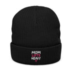 Mom Lifts Heavy – Embroidered Beanie