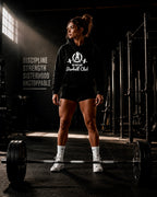 WWLW Barbell Club — Classic Logo Hoodie (White)