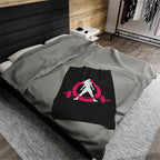 Velveteen Plush Blanket - Classic Dark Logo