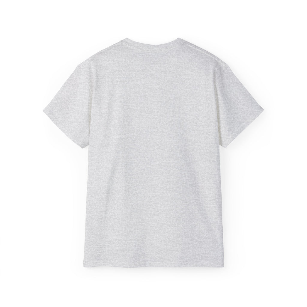 Lift Heavy Shit - Unisex Ultra Cotton Tee - Front White Logo - Plain Back