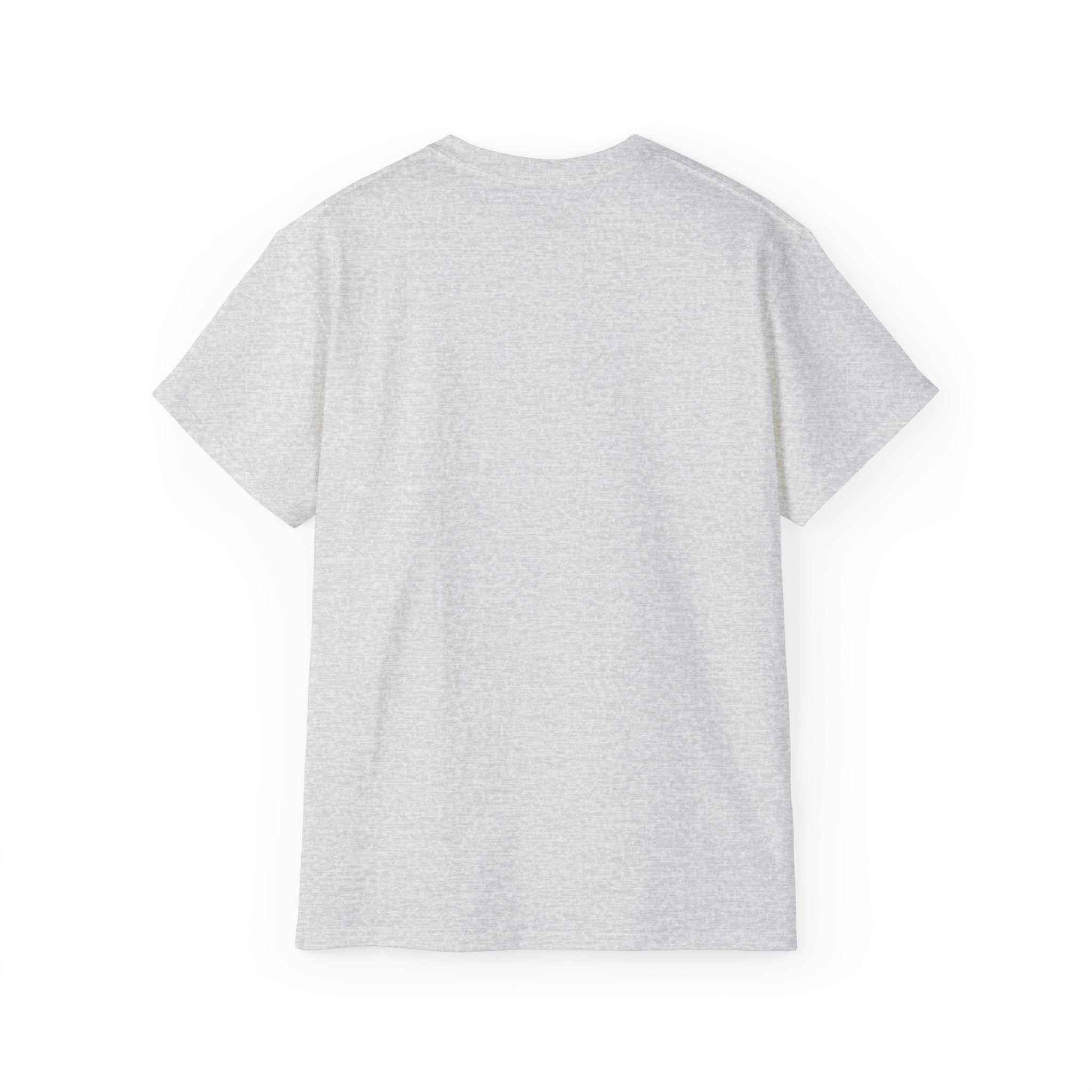 Lift Heavy Shit - Unisex Ultra Cotton Tee - Front White Logo - Plain Back