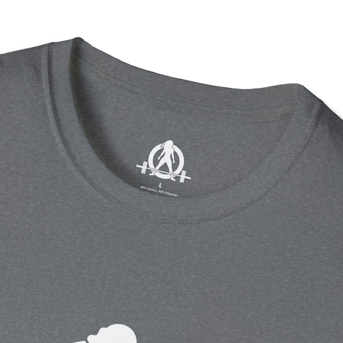 STRONG NOT SKINNY - Unisex Soft-style Tee - White Front & Back Logo
