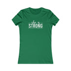 She is STRONG - Women's Favorite Tee - White Logo - Plain Back