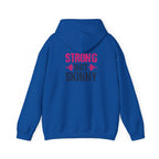 Strong Not Skinny – Unisex Heavy Blend™ Hooded Sweatshirt (Color Distressed Logo)