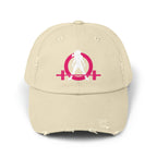 Unisex Distressed Cap - Classic Color Logo