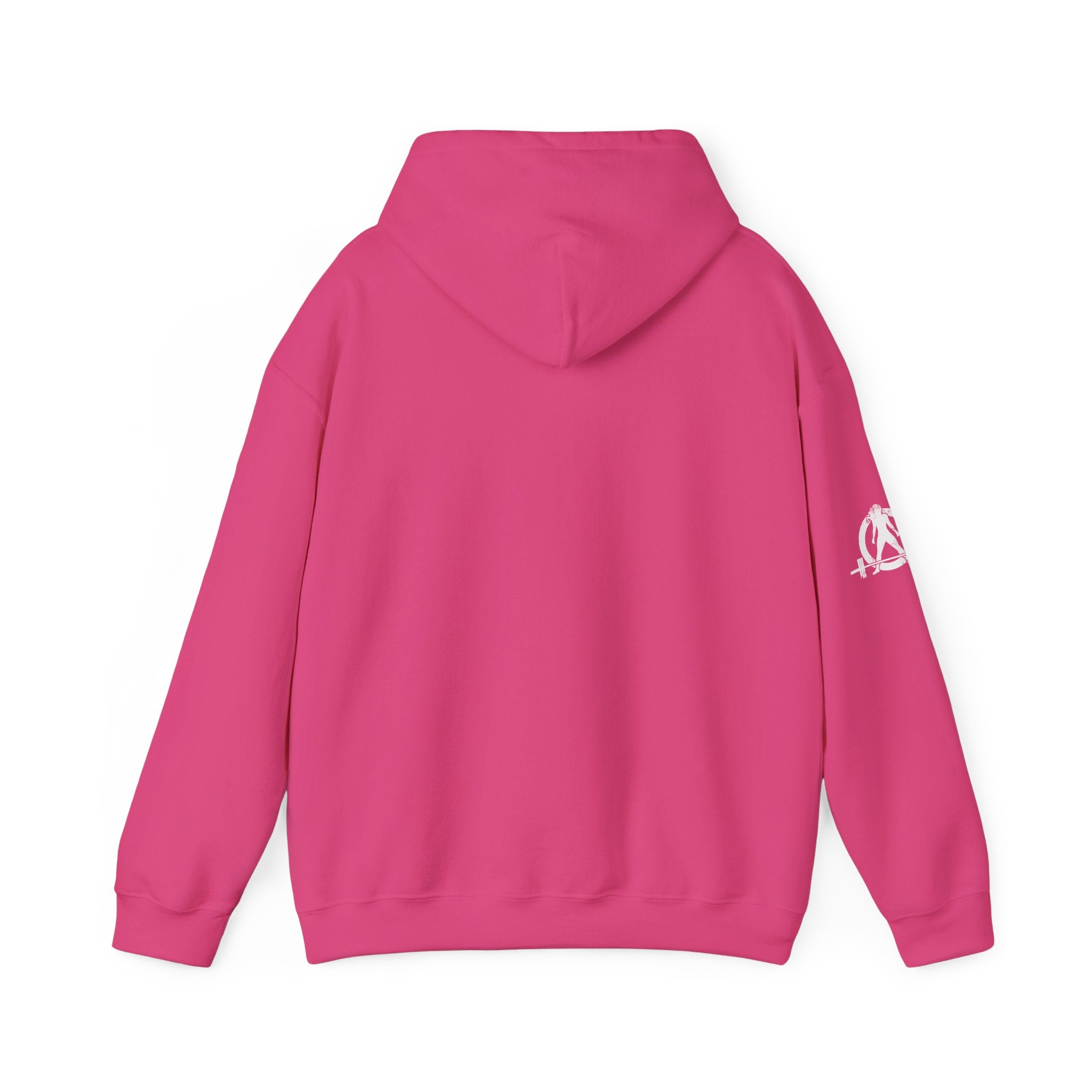 Cardio = Lift Weights Faster - Unisex Heavy Blend Hooded Sweatshirt - White Logo on Front