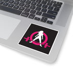 Square Stickers - Classic Black Logo