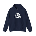 I Workout To Burn Off The Crazy  - Unisex Heavy Blend Hooded Sweatshirt - White Print on Front & Back