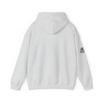 Coffee & Barbells  - Unisex Heavy Blend Hooded Sweatshirt - Black Logo on Front & Right Sleeve