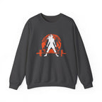 Halloween Graveyard - Unisex Heavy Blend™ Crewneck Sweatshirt - White Logo on Front