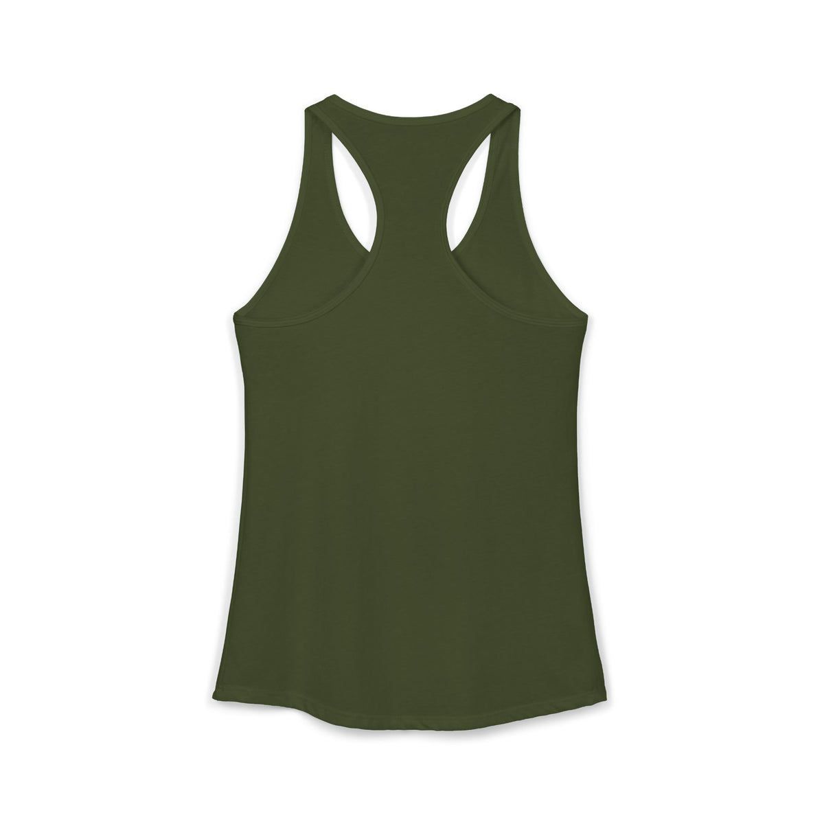 I Could Deadlift You - Women's Ideal Racerback Tank - White Logo - Plain Back