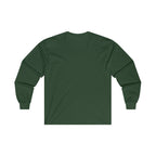 Distressed - Ultra Cotton Long Sleeve Tee - White Logo