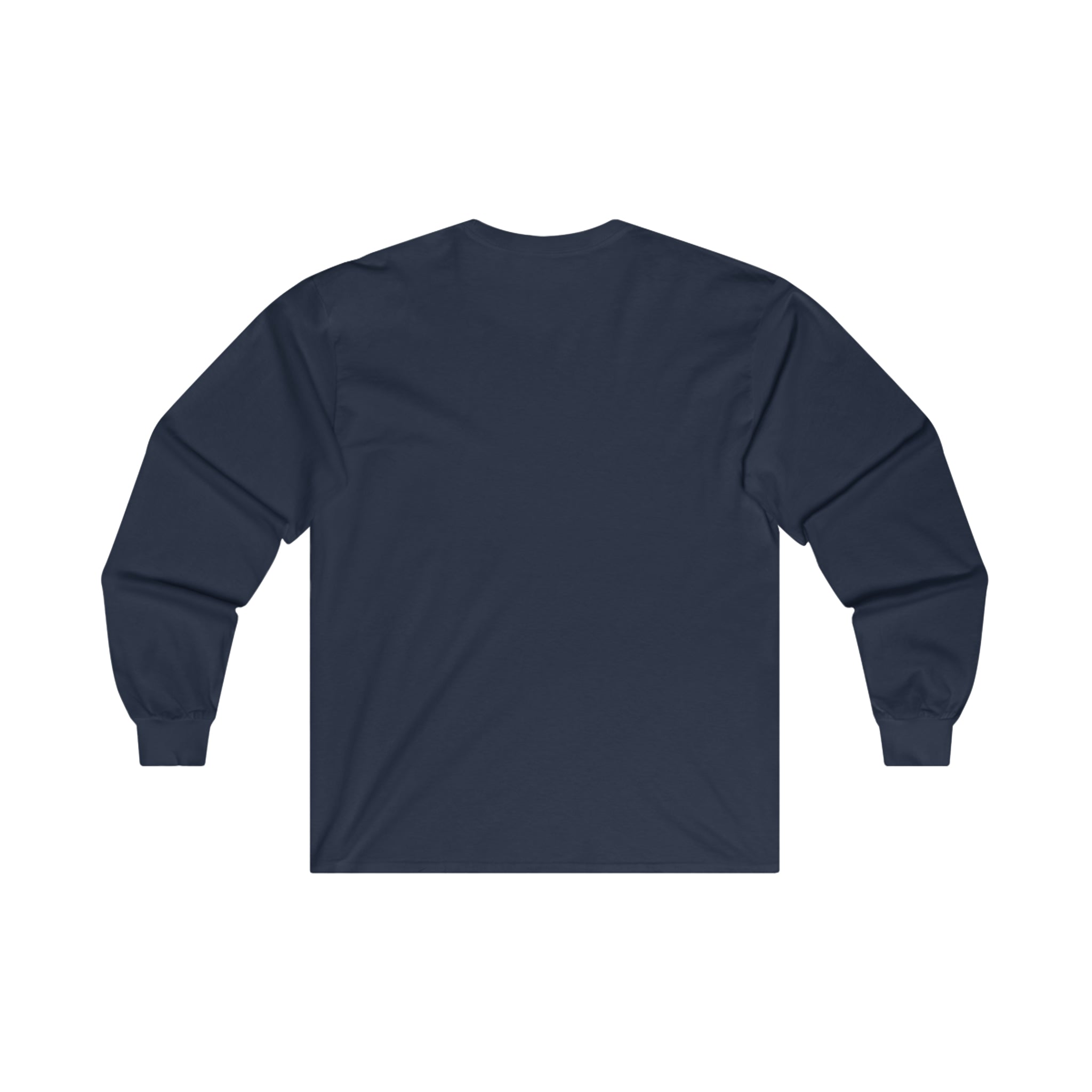 Distressed - Ultra Cotton Long Sleeve Tee - White Logo