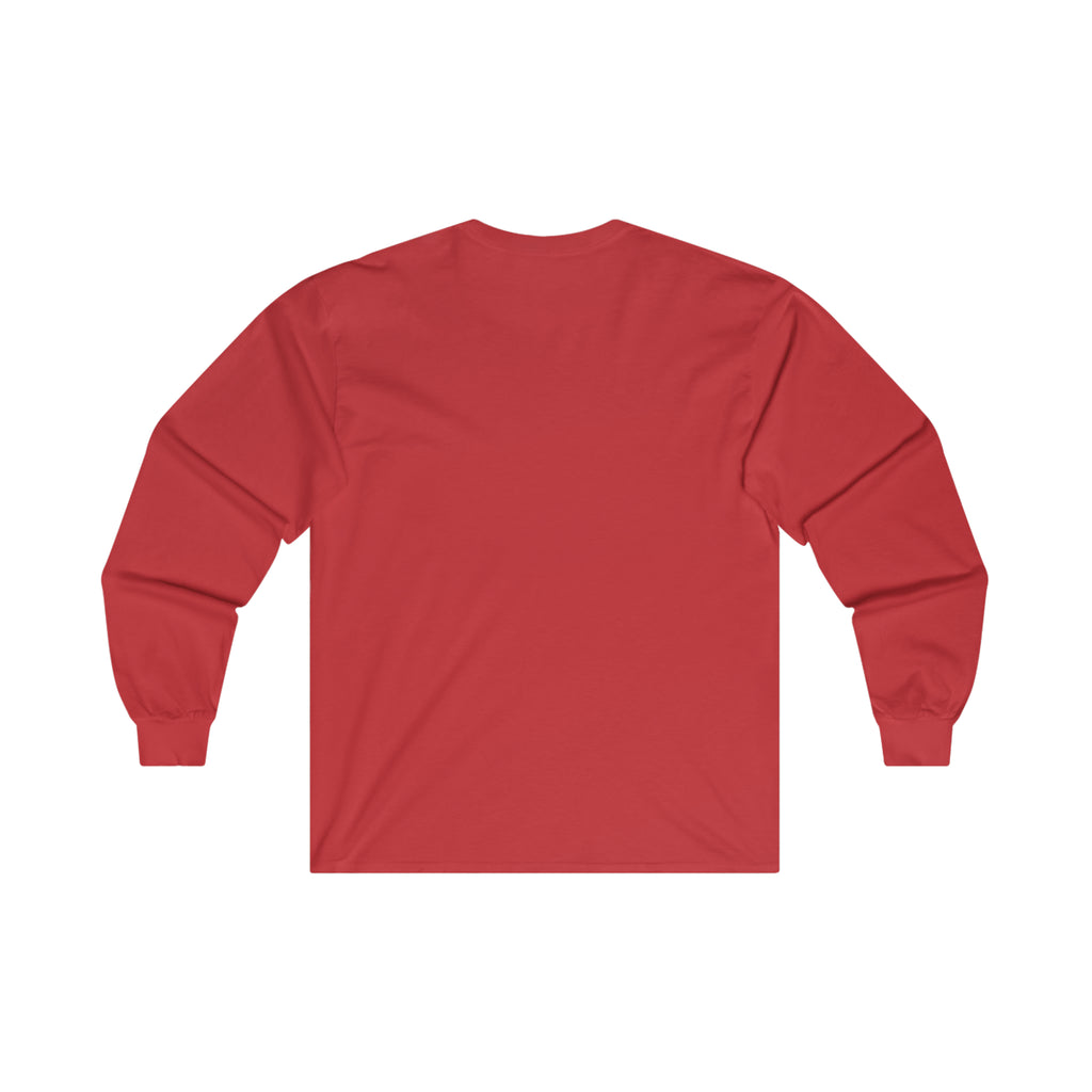 Distressed - Ultra Cotton Long Sleeve Tee - White Logo