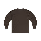 Distressed - Ultra Cotton Long Sleeve Tee - White Logo