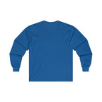 Distressed - Ultra Cotton Long Sleeve Tee - White Logo