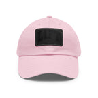 Lift Like A Girl - Dad Hat with Leather Patch (Rectangle) - Black Font
