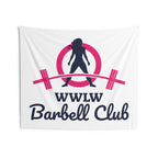 Barbell Club - Classic Logo - Indoor Wall Tapestries