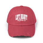 Lift Heavy Shit - Unisex Distressed Cap - White Logo