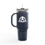 I Don't Want To Look Skinny I Want To Look Like I Can Kick Your Ass - 40oz Insulated Travel Mug