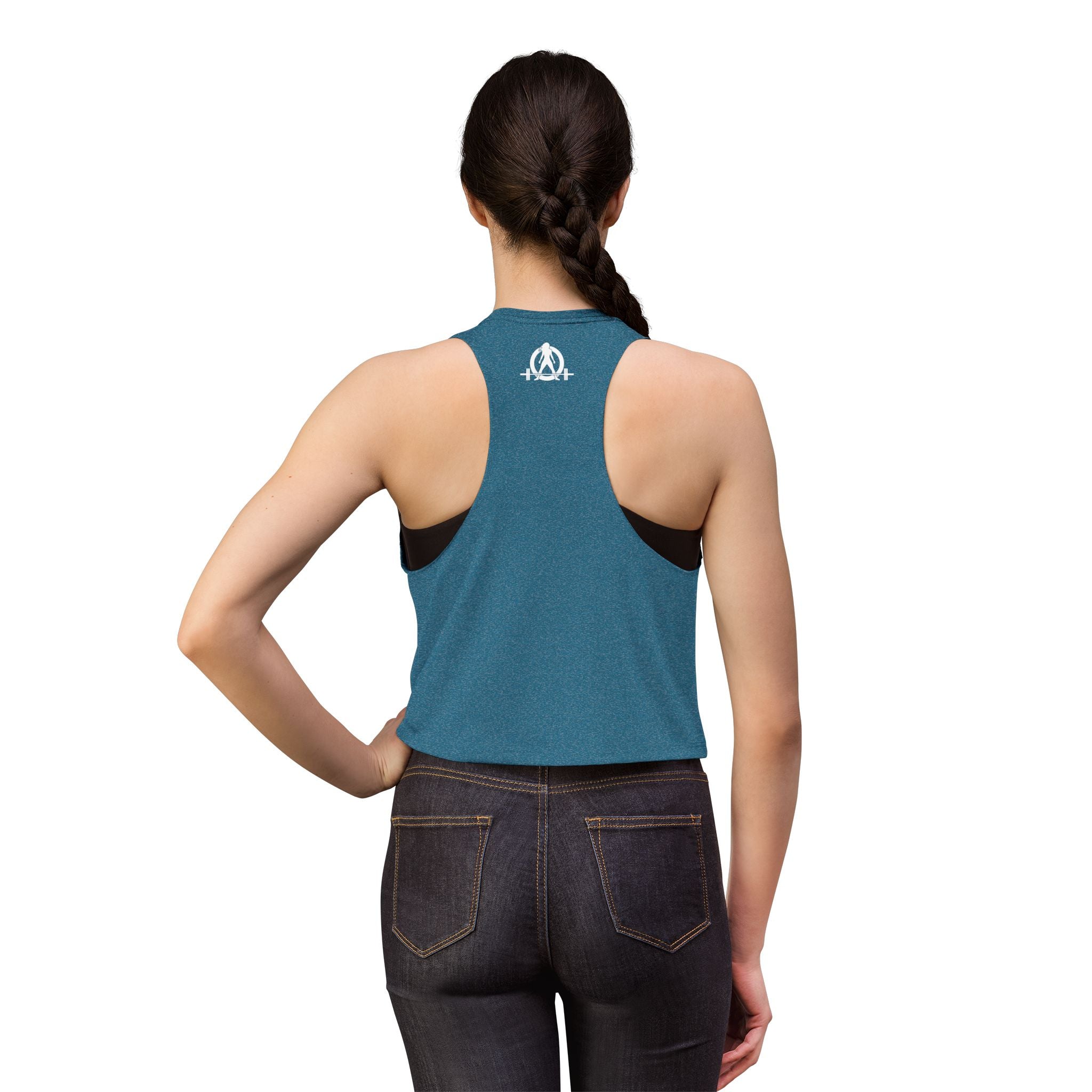 Built Different - Women's Crop Top - White Logo