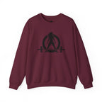 Grandma Lifts - Crewneck Sweatshirt — Front & Back Black Logo