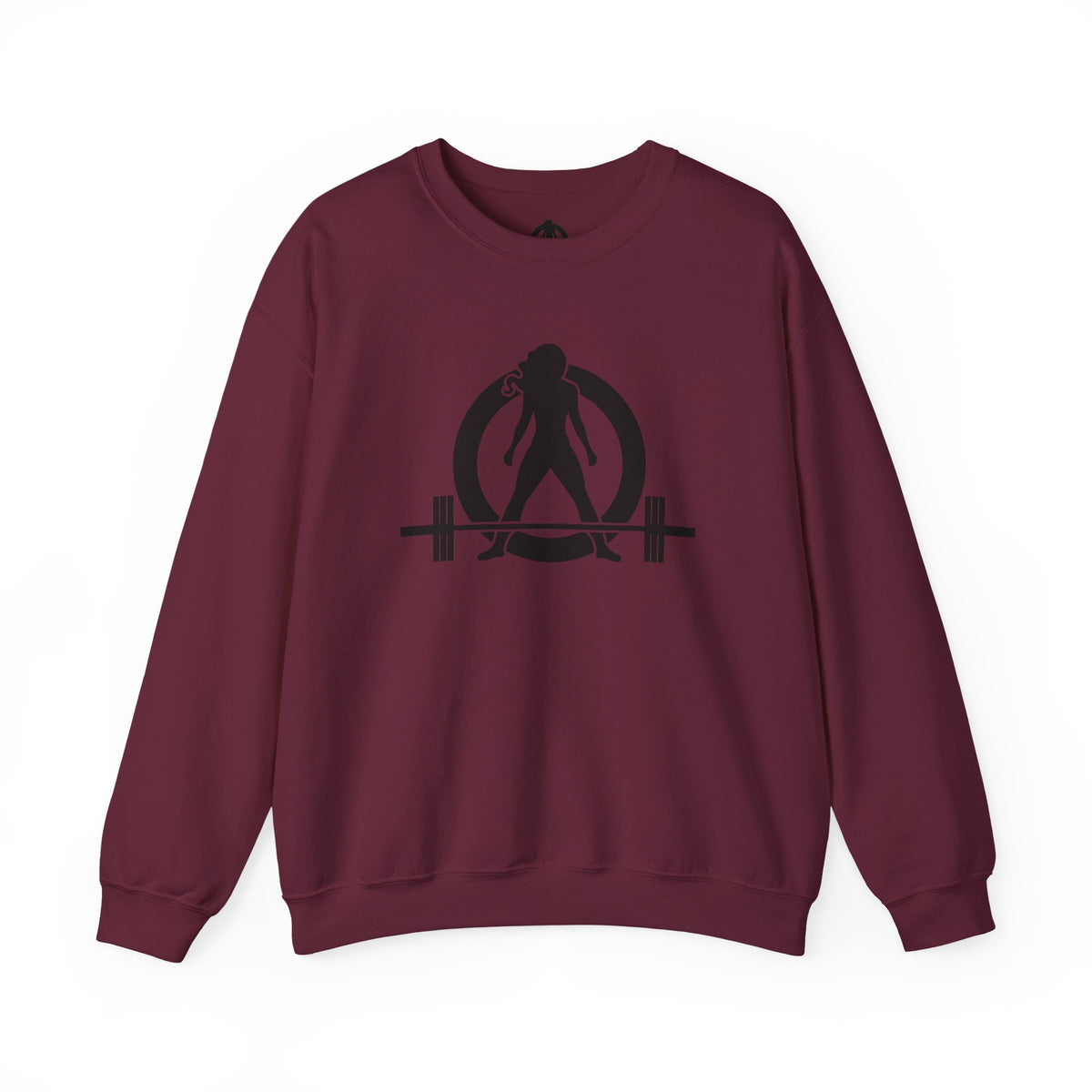 Grandma Lifts - Crewneck Sweatshirt — Front & Back Black Logo