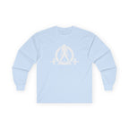 Lift Heavy Run Fast - Ultra Cotton Long Sleeve Tee - White Logo Front & Back