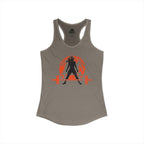 Halloween Deadlift - Women's Ideal Racerback Tank - Dark Logo - Plain Back