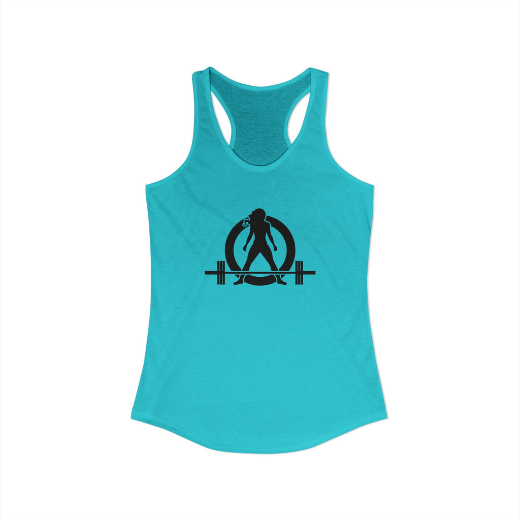 Everything Hurts & I'm Hungry - Women's Ideal Racerback Tank - Black Print Front & Back