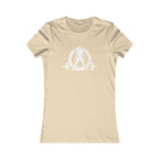 Kick Your Ass – Women’s Favorite Tee (White Distressed Logo)