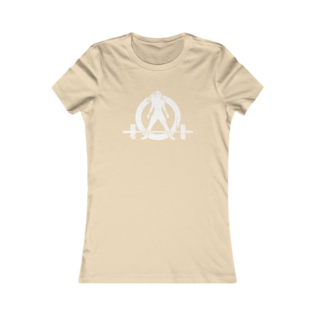 Kick Your Ass – Women’s Favorite Tee (White Distressed Logo)