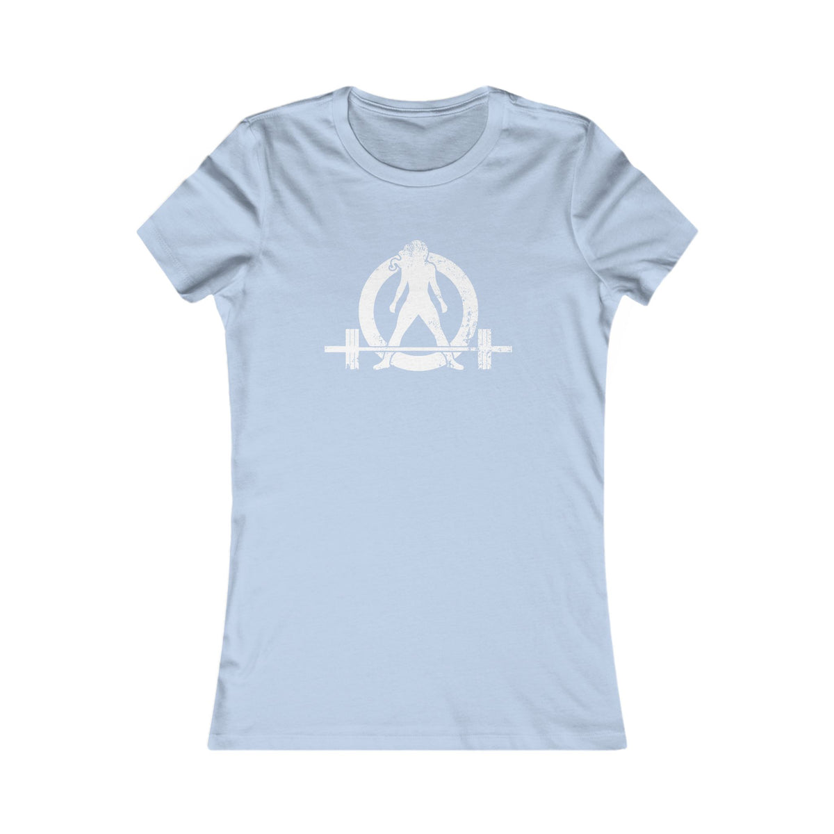Kick Your Ass – Women’s Favorite Tee (White Distressed Logo)