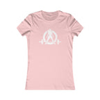 Kick Your Ass – Women’s Favorite Tee (White Distressed Logo)